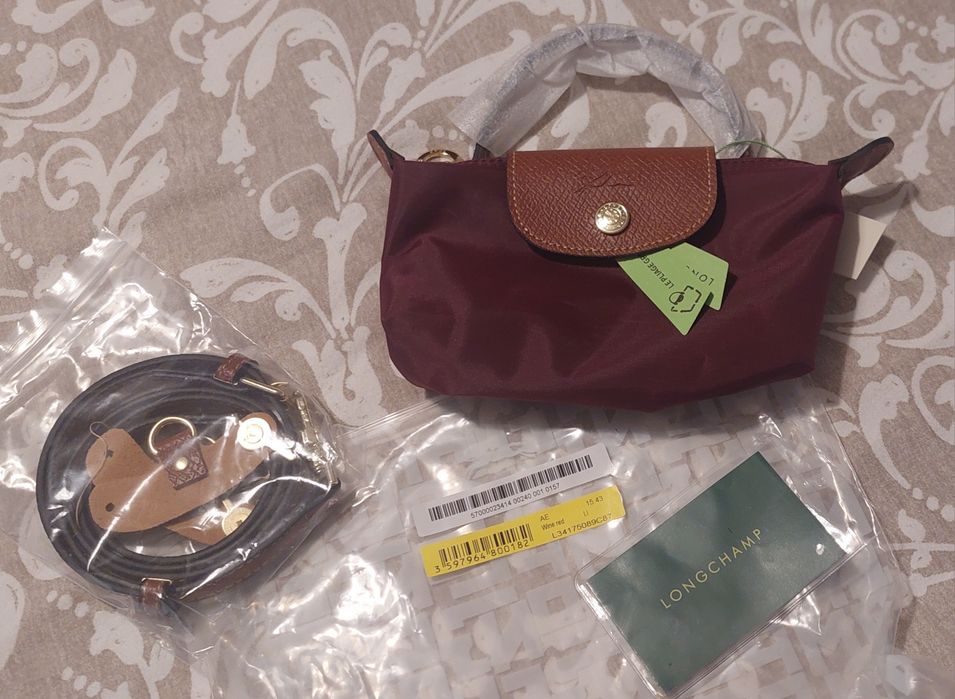 Mini longchamp bordeaux