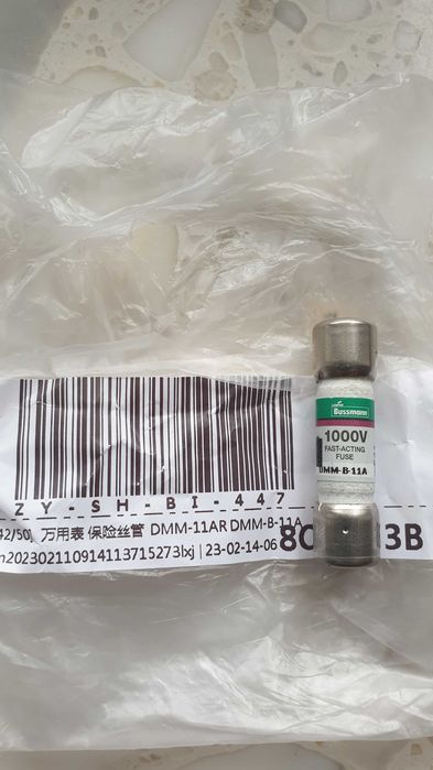 Oryginalny bezpiecznik Bussmann DMM-AR/1000V do Fluke, Brymen , UNI-T