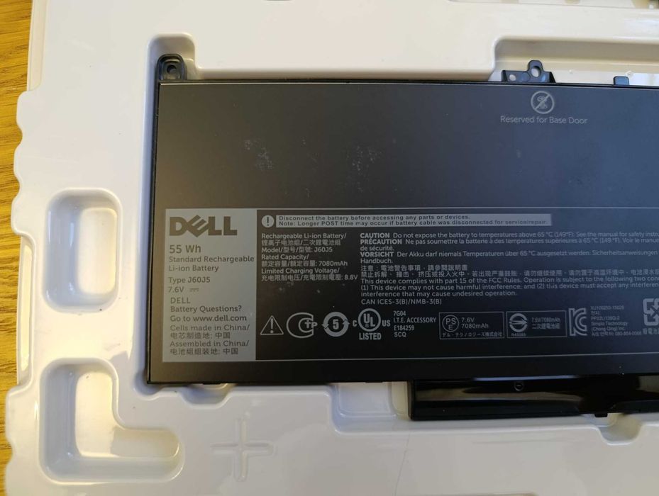 Батарея АКБ Dell Latitude E7470 E7270 J60J5 7.6v 55WH нова, оригінал.