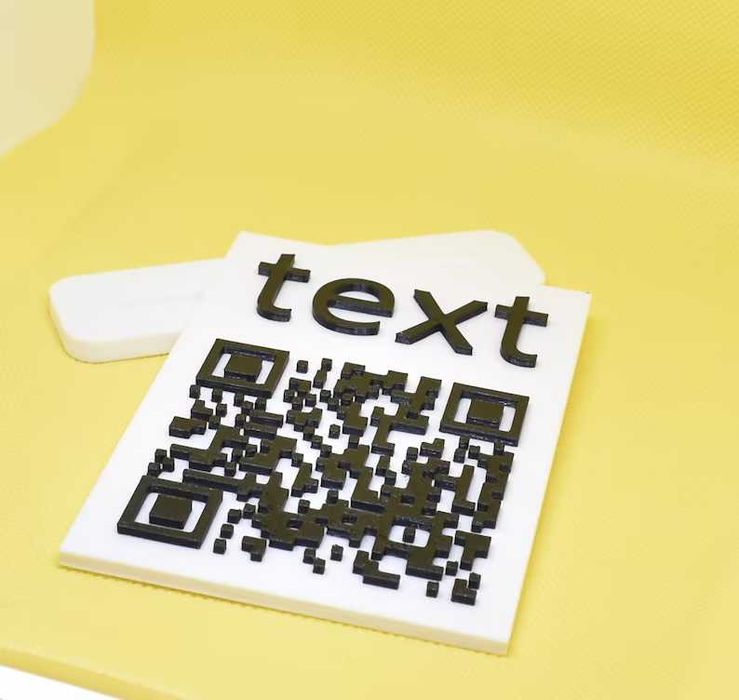 Placa com codigo QR customizavel