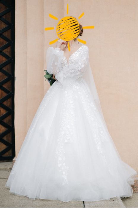 Шикарное свадебное платье