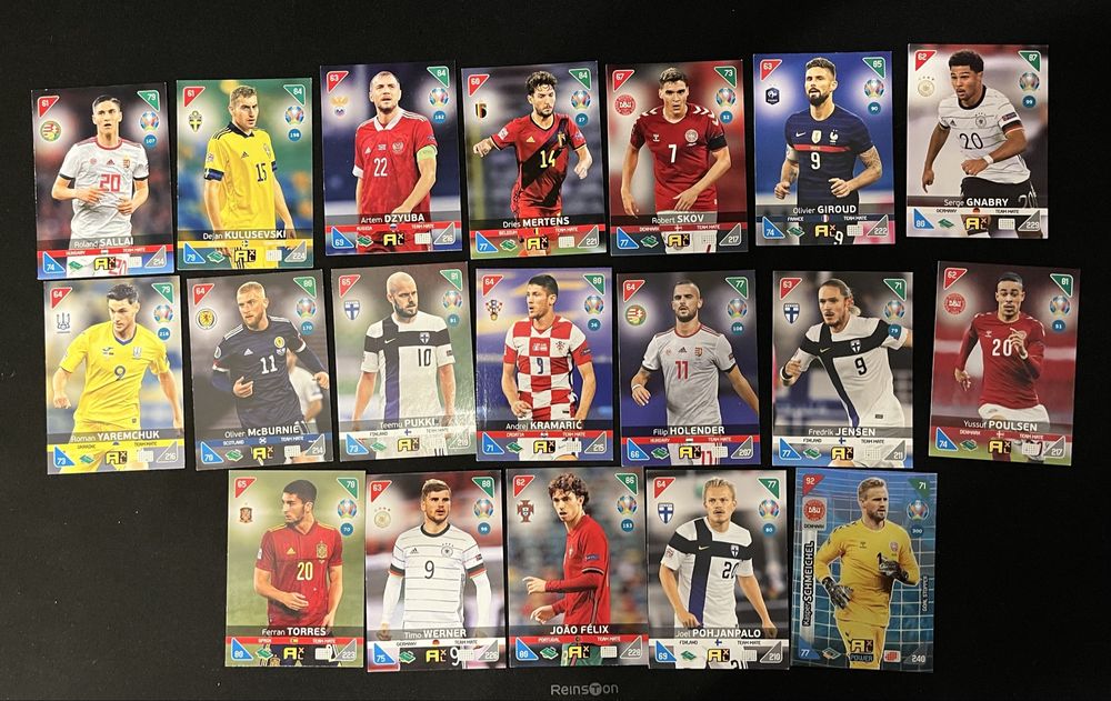 Karty pilkarskie panini euro 2020