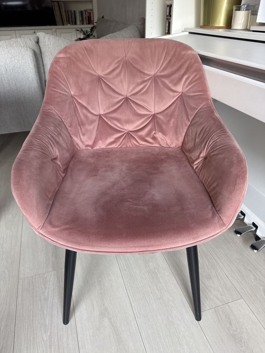 Krzesło / Fotel tapicerowany, aksamit