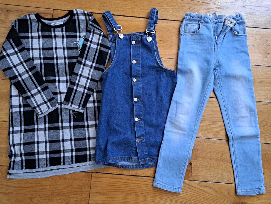 Paka ubrań dla dziewczynki r 122/128