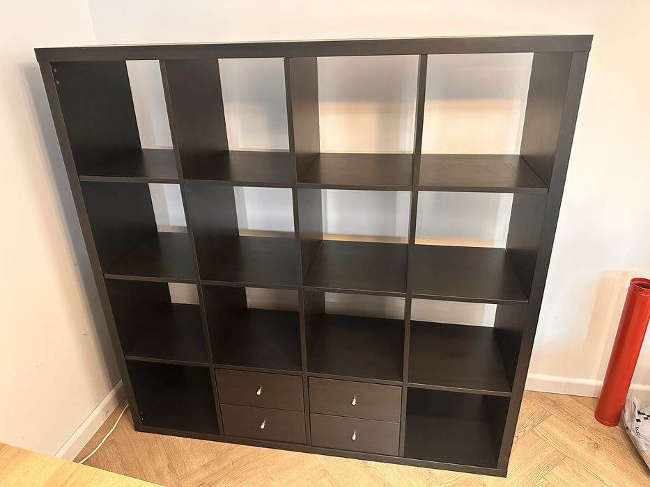 Kallax 4x4 i cztery szuflady