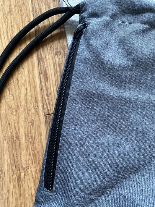 Torba worek  szary sportowy na plecy