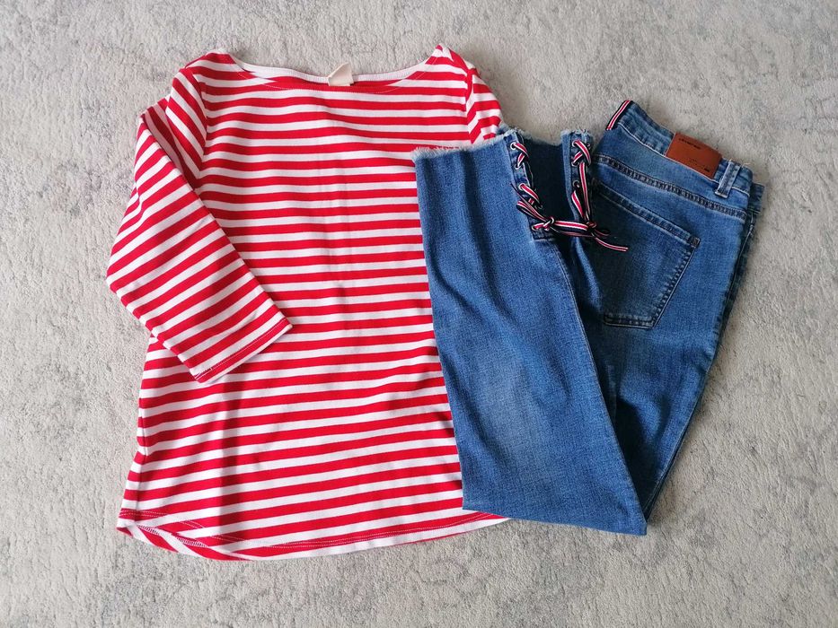Dżinsy Diverse, T-shirt H&M 38/40