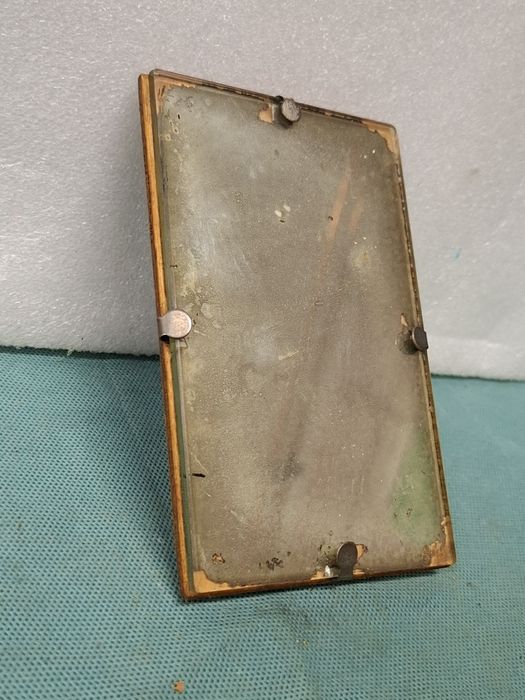 Lusterko stołowe z podpórką prl