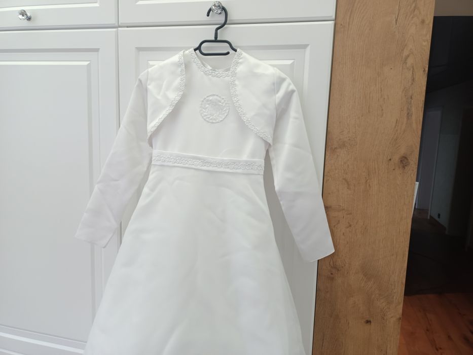 Sukienka komunijna z bolerkiem