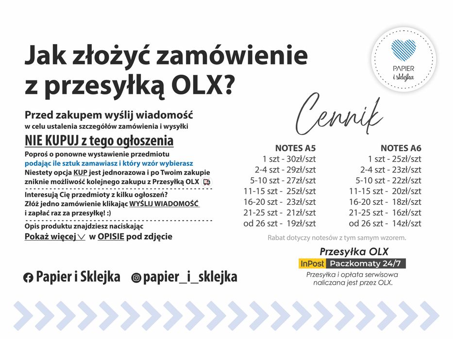 Drewniany notes absolwenta * Zakończenie roku szkolnego * Różne wzory