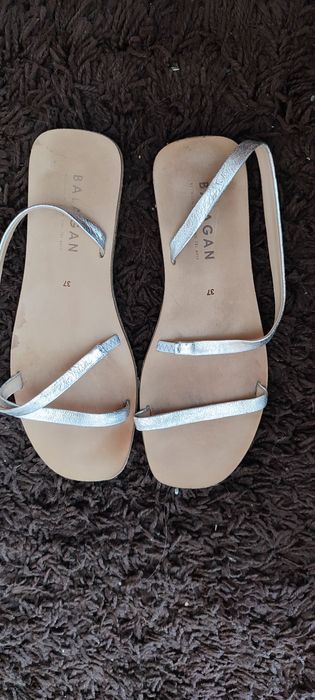 Balagan srebrne sandałki skóra r. 37