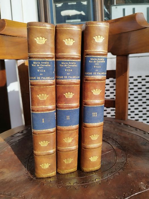 Maria Amalia Vaz de Carvalho Duque Palmela 3 volumes , 2 edicao