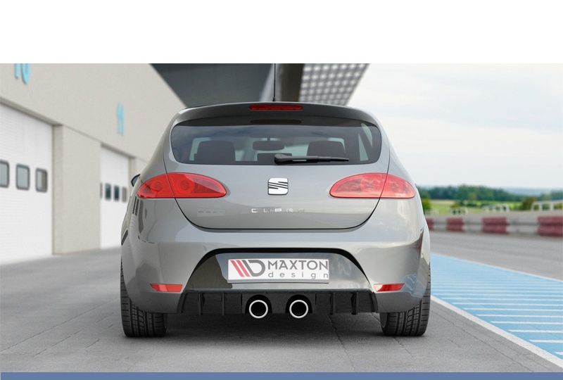 DIFUSOR TRASEIRO SEAT LEON 1P 2005-2012 PRETO FOSCO