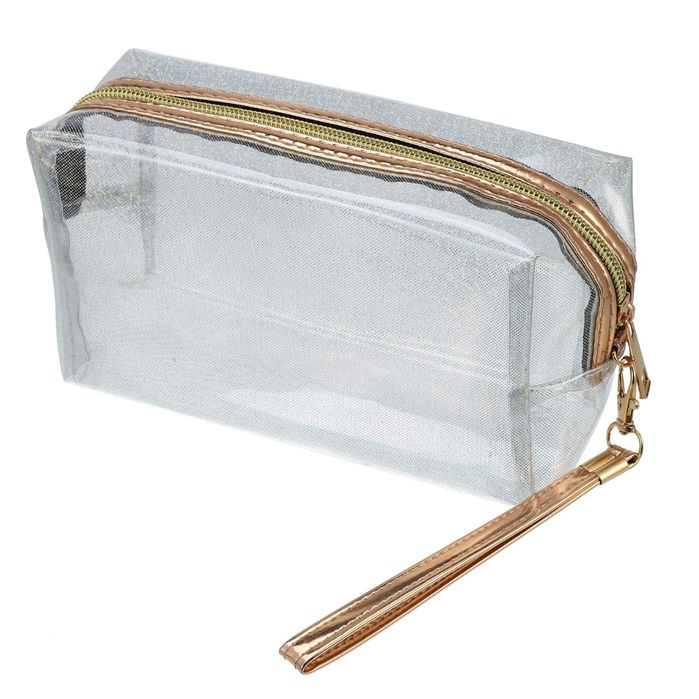 Kosmetyczka Podróżna VOCOSTE Organizer PVC Srebrna 19x10,5 cm