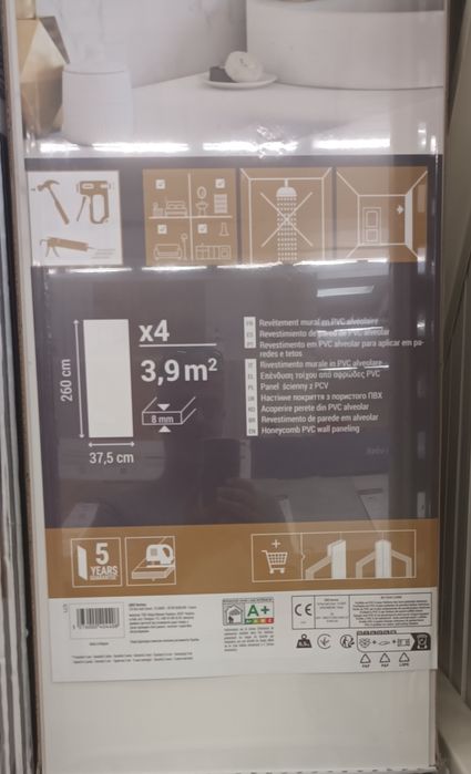 Placas em PVC. para paredes.