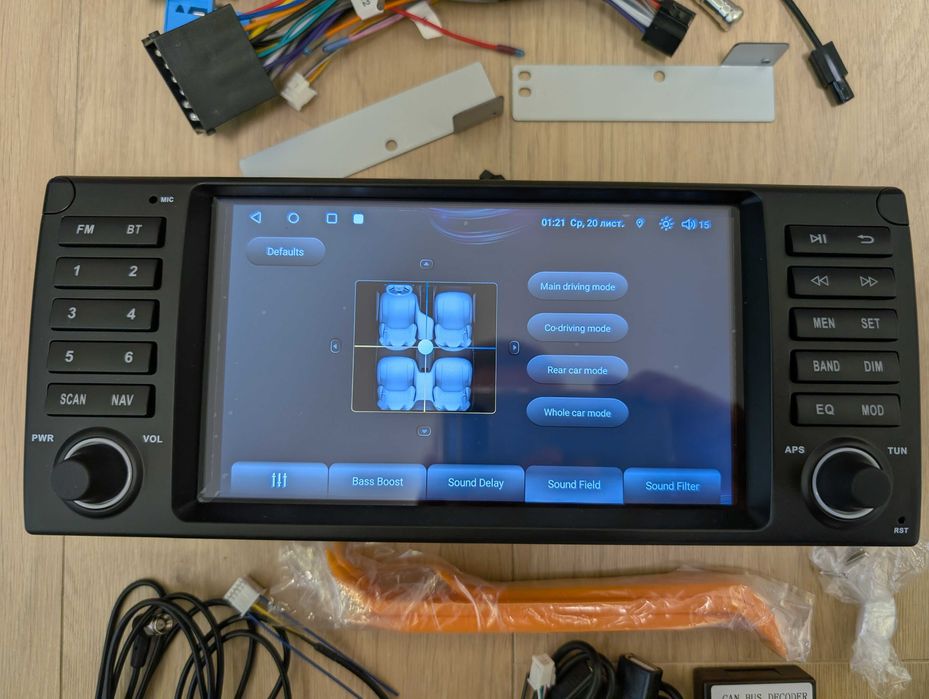 Магнітола 8" 4/64GB BMW 5 E39 1995-2003 E53 E38 CarPlay Android Auto