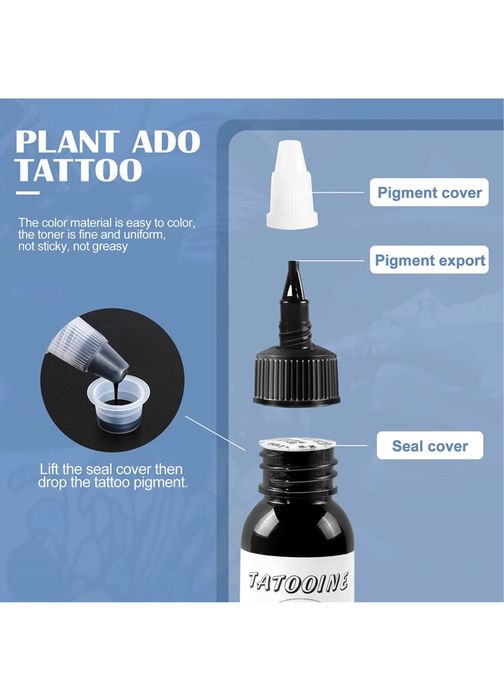 Apenas 5 NOVAS em stock ! tinta preta para tatuagem profissional de alta qualidade