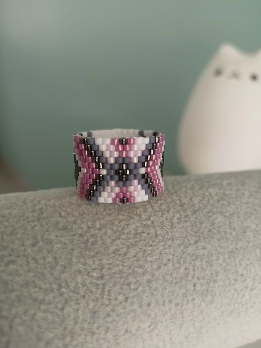 Pierścionek z miyuki