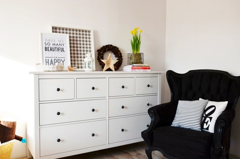 Komoda ikea hemnes biala pojemna szuflady