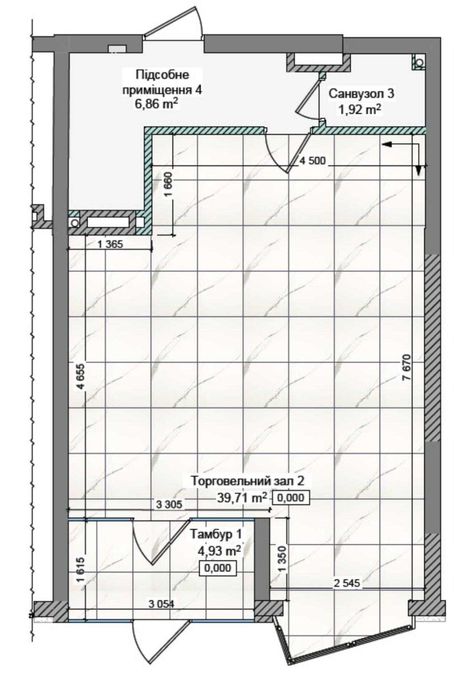 Оренда ФАСАД 1 поверх нежитлове приміщення 53 м2, Драгоманова 2а - View 4