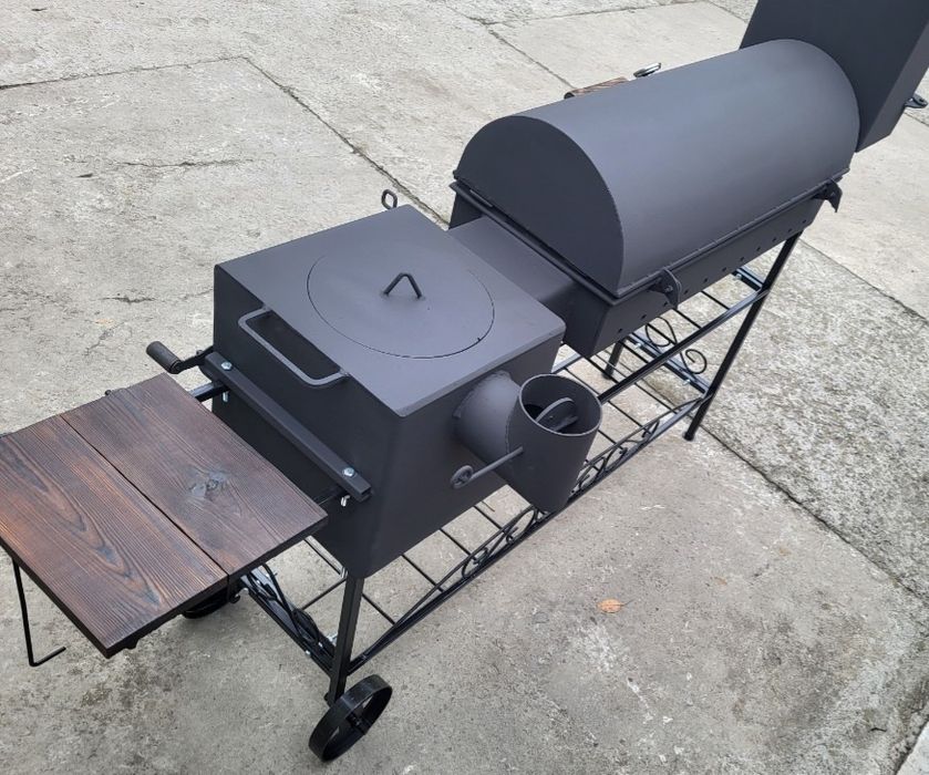 5мм! Подвійне Усилення! Мангал 4в1 - Барбекю, Коптильня, Піч під Казан