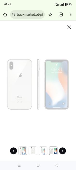 Vendo iPhone XS branco 128gb com carregador e cabo