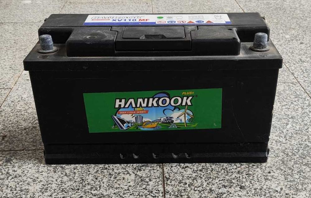 Bateria Deep Cycle Hankook XV110 MF - 12V 110Ah