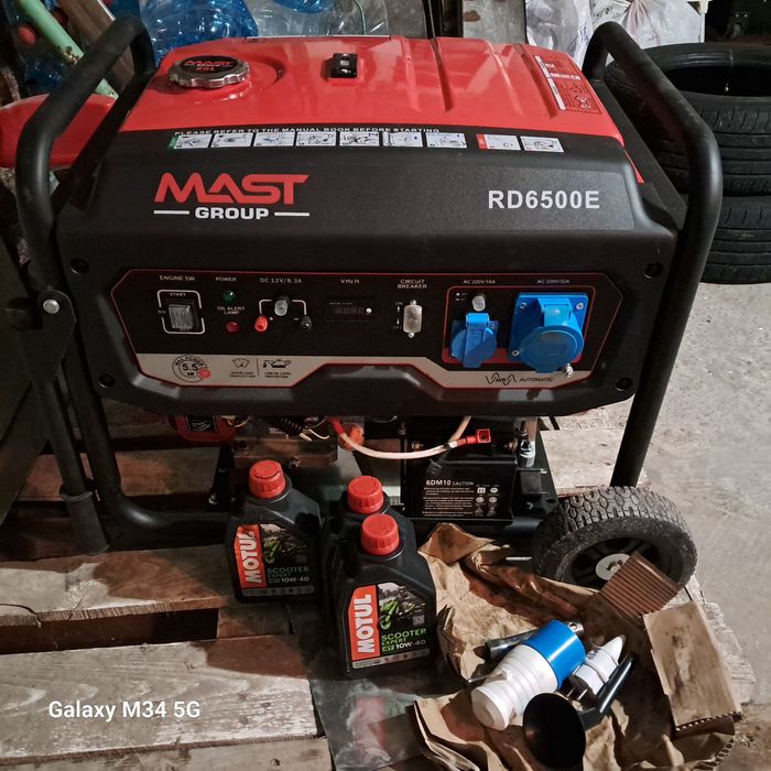 бензиновий електро-генератор 6.5кВт. mast group RD6500e