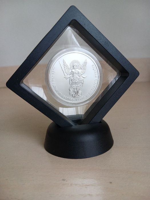 Срібна пам'ятна монета НБУ 1 грн Архістратиг Михаїл 2020 рік + Рамка