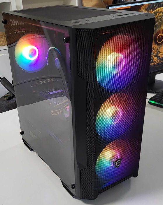 Komputer do gier 16GB RAM GTX 1660 Super Ryzen 3300X SSD obudowa LED