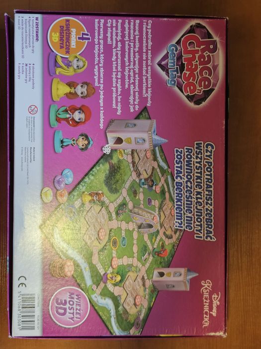Gra planszowa Race N Chase. Disney Princess