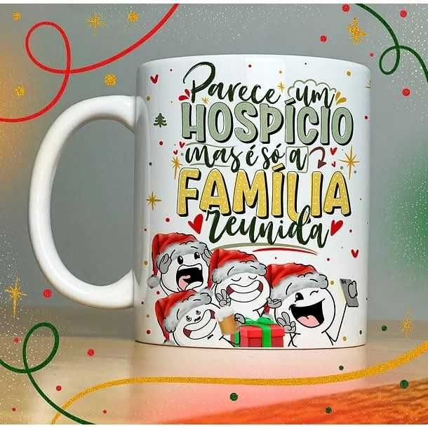 Caneças estampadas Personalizadas para o Natal