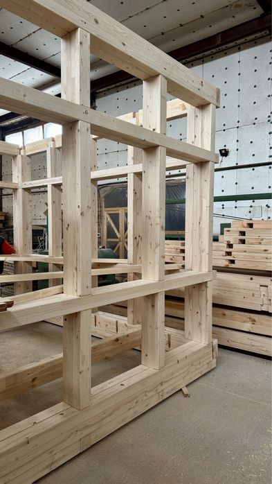 Каркасы из клееного бруса, клееный брус, садовая мебель