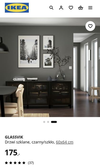 Fronty IKEA BESTA glassvik / inviken / oxberg. Stan idealny