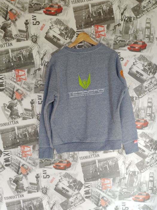 Szara bawełniana bluza superdry orange labelco