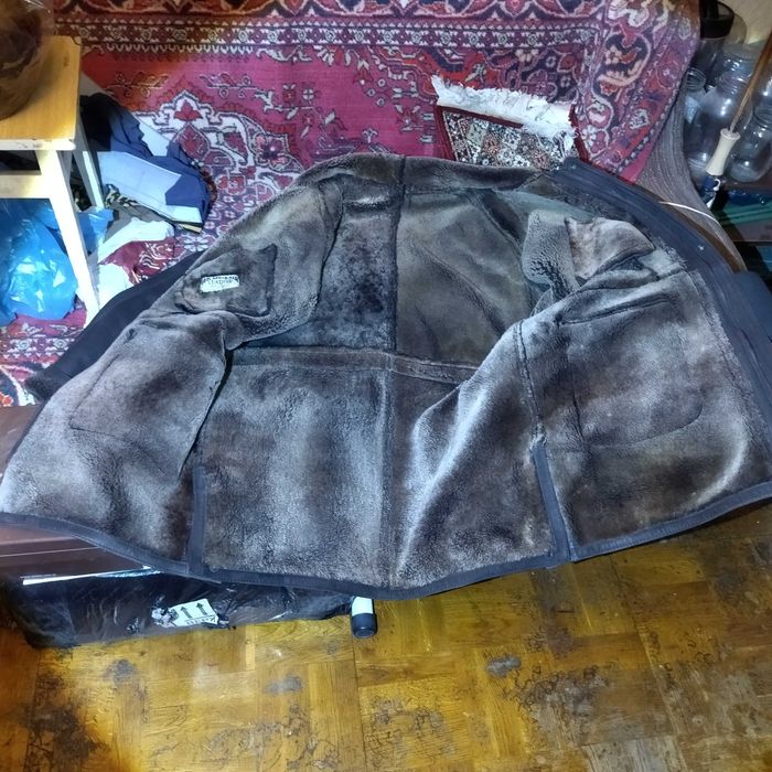 Кожаная большая Турецкая дублёнка на меху 60 размер. Akdemir Leather