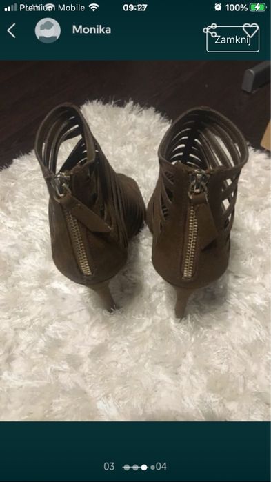 Zara sexi sandały z paseczków 39