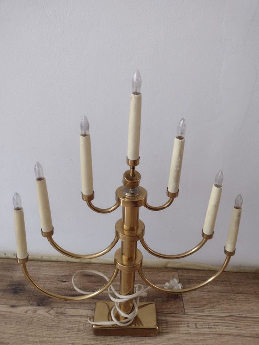 świecznik mosiężny