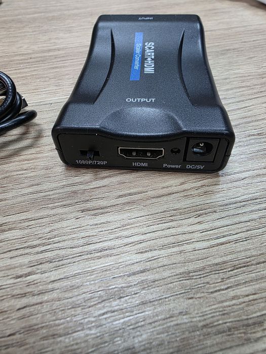konwerter SCART na HDMI do starszych TV.
