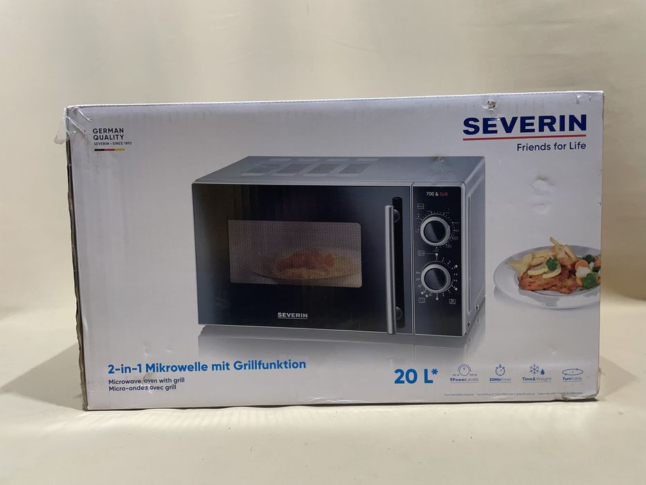 Kuchenka mikrofalowa z funkcja grilla 20 L Severin 700W 900W