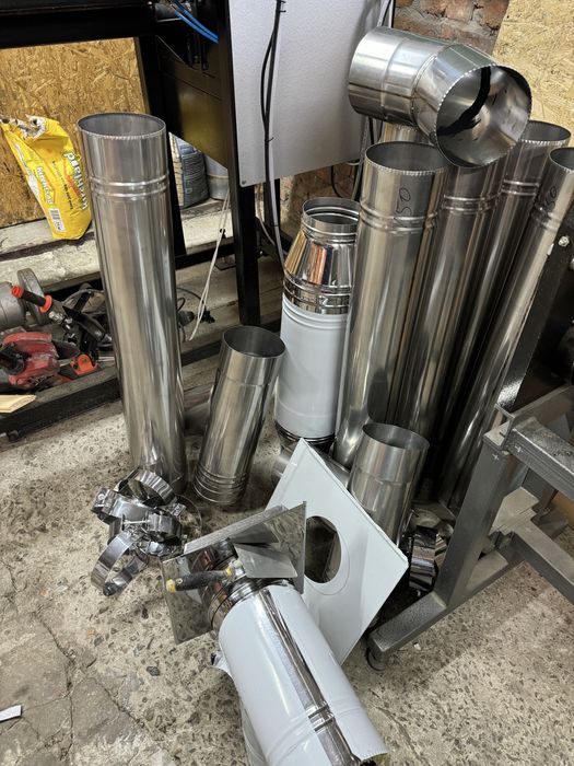 Дымоход. Утеплені труби для димохода з нержавійки та оцинковки Сендвіч