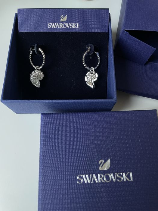 Brincos concha Swarovski