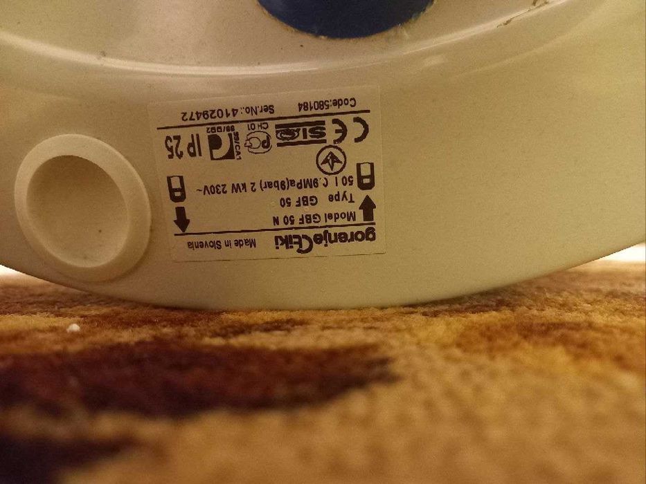 Бойлер gorenje, робочий, потік ТЕН