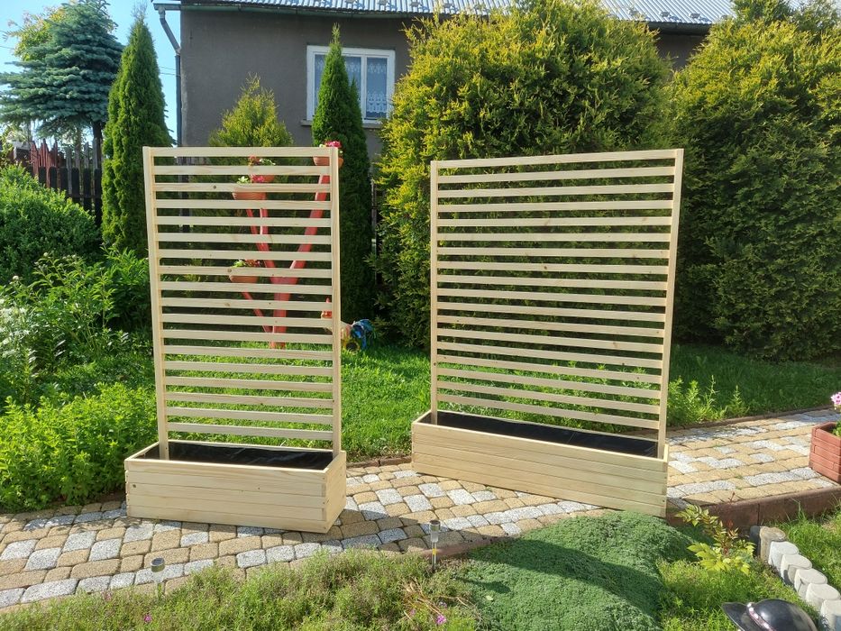 Donice ogrodowe drewniane pergole