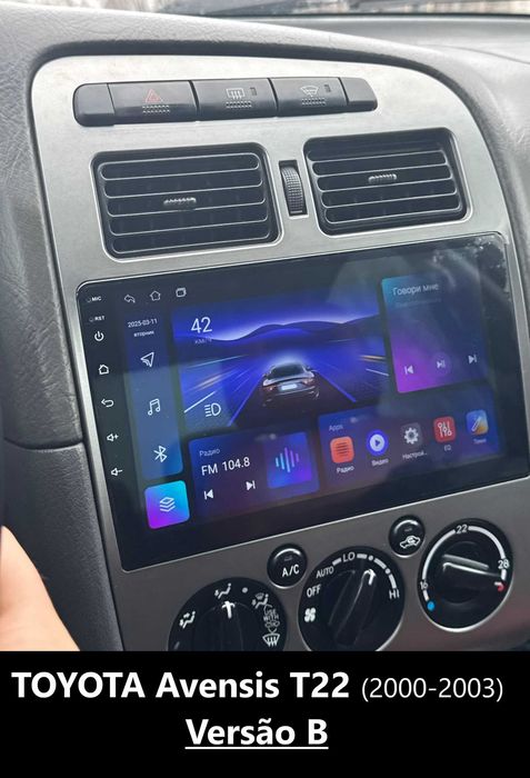 (NOVO) Rádio 2DIN 9" Toyota AVENSIS T22 (T220) • Android [4+64GB]