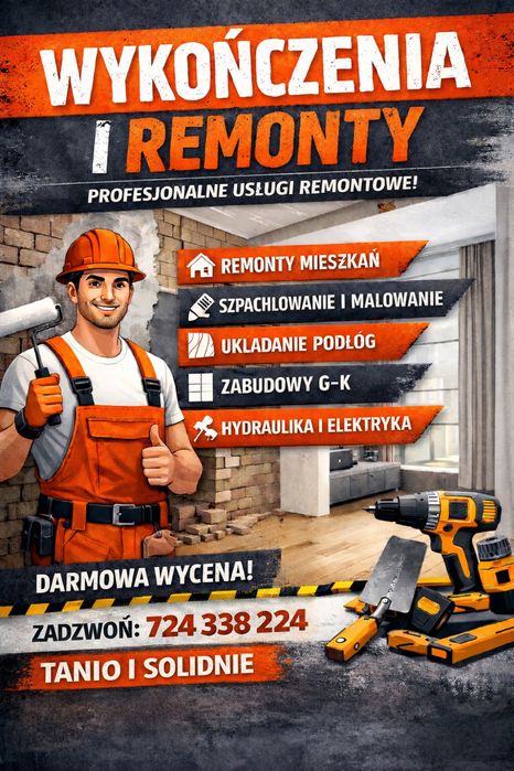 Wykończenie wnętrz i remonty