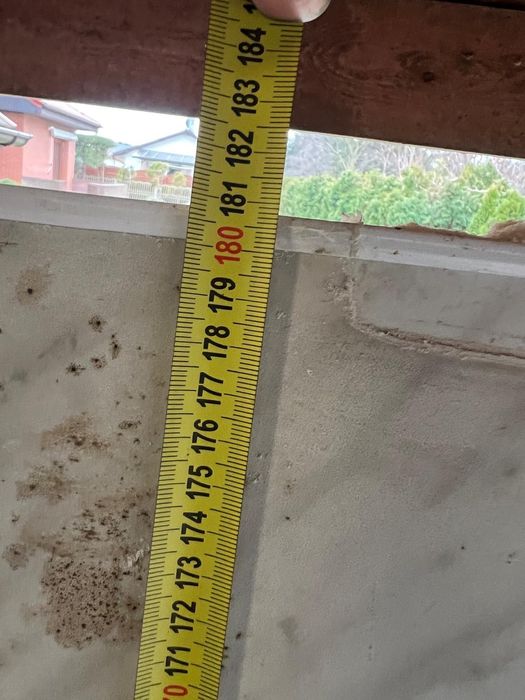 Parapet okienny zdemontowany