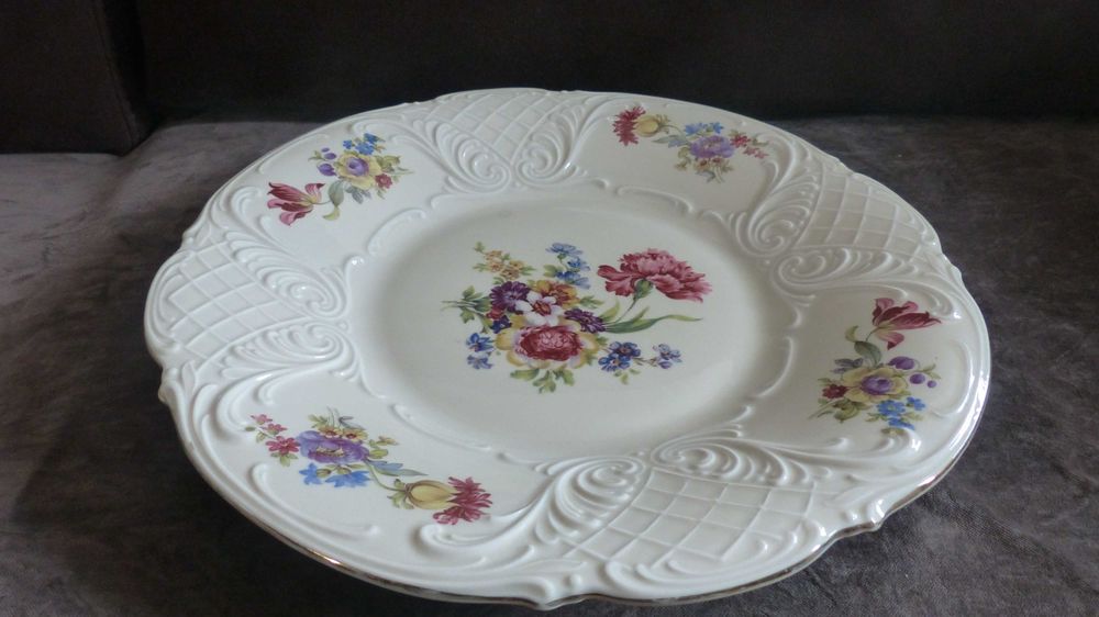 duży talerz dekorowany niemiecka porcelana