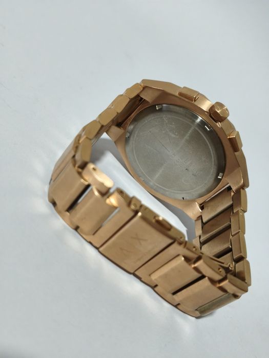 Relógio Armani Exchange AX4188 – Aço Ouro Rosa / Mostrador Castanho