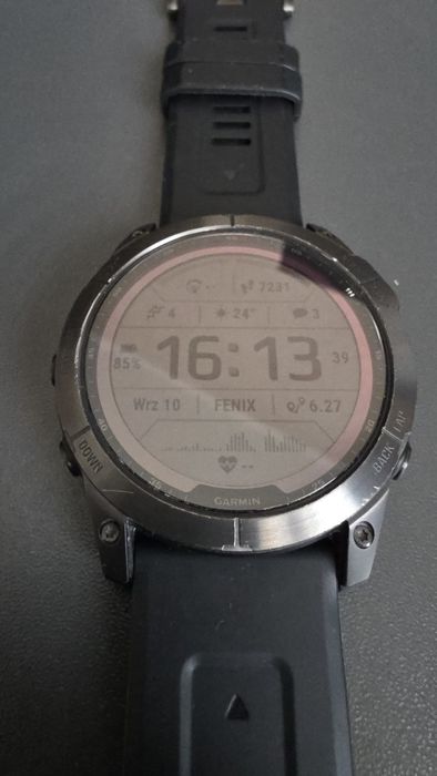 Zegarek Garmin Fenix 7X Sapphire Solar Tytanowo-szary